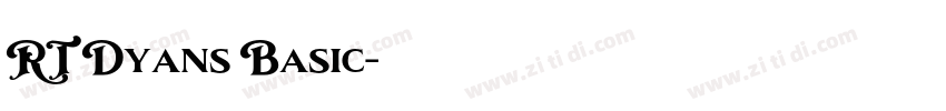 RT Dyans Basic字体转换